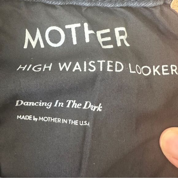 Mother High Waisted Style Looker Black Denim Size 25 - Picture 7 of 13